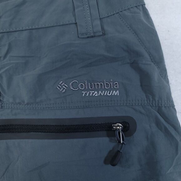 Columbia Casual Medium Wash Button Zip Chino Shorts Mens Size 40 Gray - Picture 13 of 13
